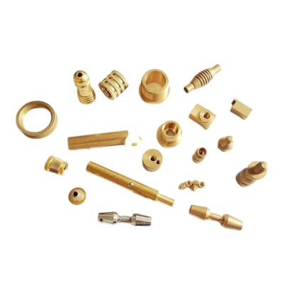 China High Conductivity Golden CNC Machined Precision Components Polished Finish 0.01mm Tolerance for sale