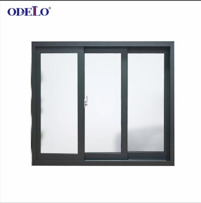 China Magnetic Screen Double Glazed Polycarbonate Window Electric Control Aluminum Sliding Sliding Window for sale