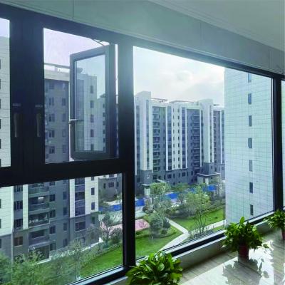 China Magnetic Screen Thermal Break Hurricane Impact Casement Window for sale