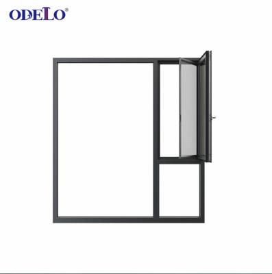 China New Technology Small Magnetic Modern Aluminum Sight Screen Windows Casement Window For Home for sale