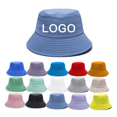 China Custom Logo Multi Color Picture Embroidery Fisherman Bucket Hat Unisex Fishing Hat for sale