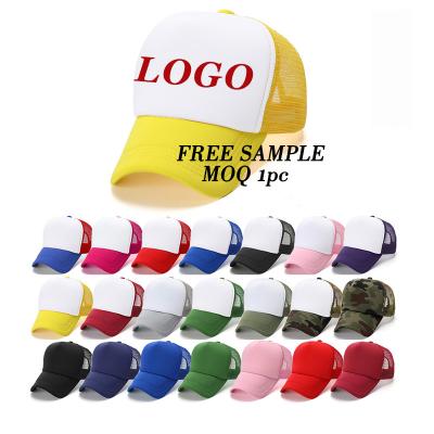 China JOINT Custom 5 Panel Trucker Mesh Embroidery Patch Trucker Hat Hat for sale