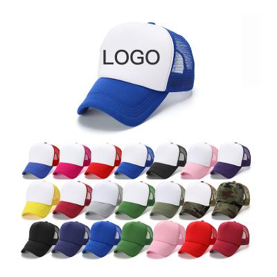 China Custom 3d Embroidery JOINT Logo High Profile Hat Mesh Hat Trucker for sale