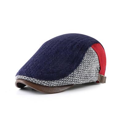 China 2021 Image Autumn And Winter New Forward Casual Hat Wool Quilting Fashion British Beret for sale