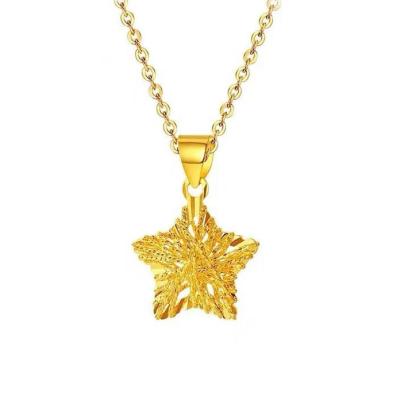 China Fashion AU750 Real 18K Gold Charm Necklace Good Jewelry Women's CLASSIC Pure Luxury Pendant Ladies Bridal Engagement Necklaces for sale