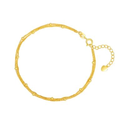 China Fashion AU750 Real 18K Gold Chain Bracelet Jewelry Pure Luxury Ladies Women Bridal Engagement Wedding Bracelets for sale