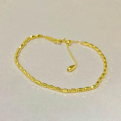 China Fashion Au750 Real 18K Gold Pawnable Charm Bangle Good Pure Luxury Jewelry FASHIONABLE Female Bridal Engagement Wedding Bracelets for sale