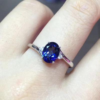 China Fashion TRENDY Luxury Gemstones Rings Jewelry Women Feminine Ladies Ring Jewelery Resizable for sale