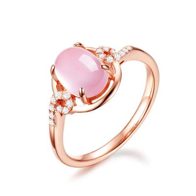 China Fashion TRENDY Luxury Gemstones Rings Jewelry Women Feminine Ladies Ring Jewelery Resizable for sale