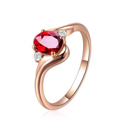 China Fashion TRENDY Luxury Gemstones Rings Jewelry Women Feminine Ladies Ring Jewelery Resizable for sale