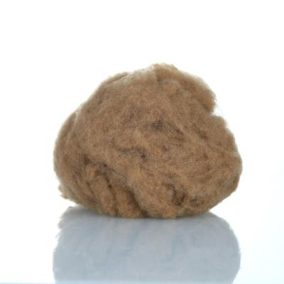 China Hot Sale Garment Dyed Brown Super Soft Scrubbed Sheep Wool Fiber for sale