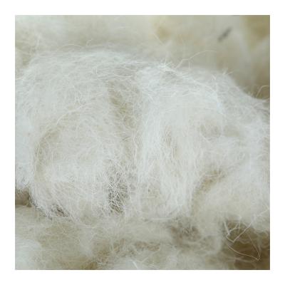 China Hot Selling 100% Wool White Goat Hair Combing Waste For Felt And Yarn for sale