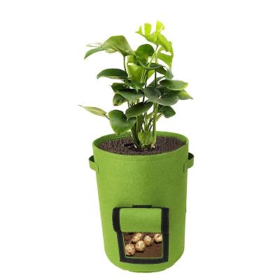 China NEW PRODUCT 2021 modern! Eco Friendly Recyclable Garden Felt Grow Bags With Handles for sale