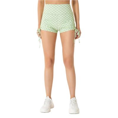 China Quick Dry Shows Lean Moisture Absorption Stretchy Fitness Leggings Workout Gym And Wholesale High Pe Yoga Waist Shorts Summer Running Jogging Sportswear for sale