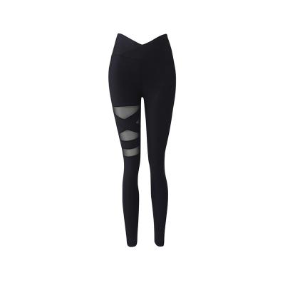 China Quick Dry Shows Lean Absorption And Moisture Pe First Shop High Waisted Women'S Mesh Tights Sport Leggings Tness Pants Service for sale