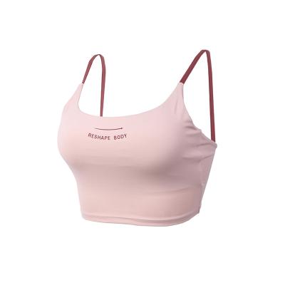 China Quick-drying shows lean moisture absorption and pe hot selling women cross breathable lightweight sports bra sportswear top back quick-drying popular sports bra for sale