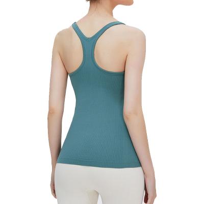 China Gym Quick Dry Vest Ladies Gym Vest Solid Color Breathable Gym Suit Available To Place Order for sale