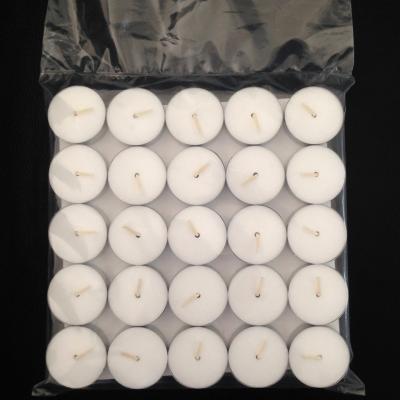 China Rekindle Candle 200 Unscented Paraffin Free Natural Tea Light White Tealight Candles for sale