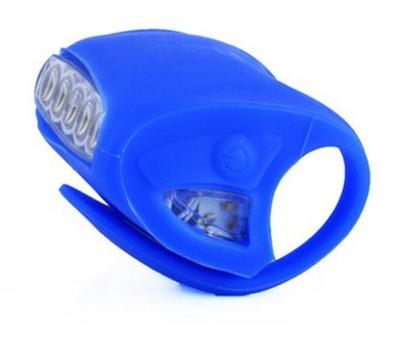 China Mini Silicone Bicycle Light Waterproof Battery Operated, Led Bike Light With Logo for sale