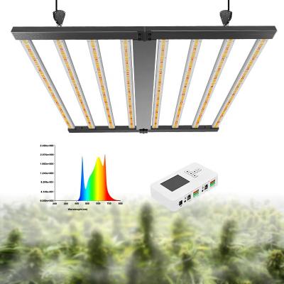 China Seed Starting High PPFD 480 Watt 1000W 8 Bar Hydroponic Full Spectrum Led To Grow Light for sale