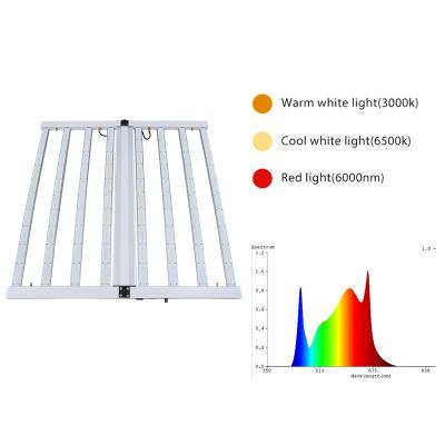 China Seed Starting Dimmable Spectrum Hydroponics Foldable Adjustable Horticulture LED Grow Light With IR UV For Indoor Plant for sale