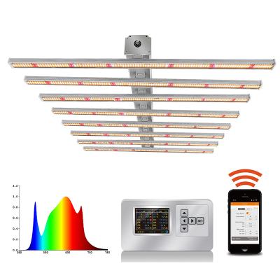 China Seed Starting Holymir Shenzhen Professional Adjust Spectrum 8 Bars Lm301H Led Grow Strip Bar Light Grow Tent Full Led Kit for sale