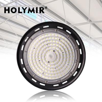 China Warehouse/Hot Selling High Bay UFO High Bay Light HOLYMIR 100W 150W 200W LED Badminton Court For Warehouse Gym Garage for sale