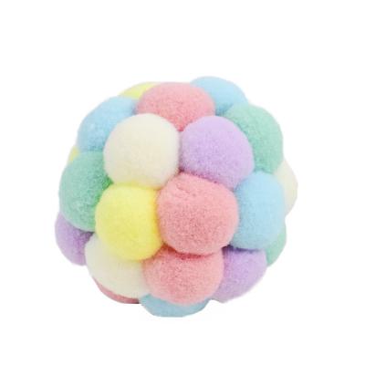 China Manufacturers Direct Selling Color Cat Toy Puppy Chew Toys Cat Ball Hot Viable New Pet Toy for sale