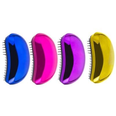 China Mango custom shape paddle logo magic detangle brush bling splat detangling hair brush for curly hair for sale