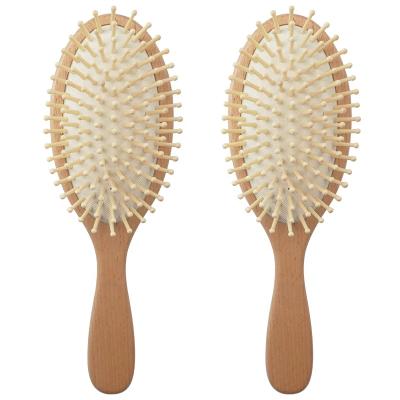 China Private Label Air Hair Brush Natural Scalp Massager Cushion Hair Brush Natural Beech Wooden Hair Brush Manufacturers Ningbo for sale