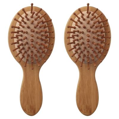 China Cushion Customized Logo Mini Size Air Cushion Scalp Eco-friendly Massage Paddle Bamboo Hair Brush For Kid for sale