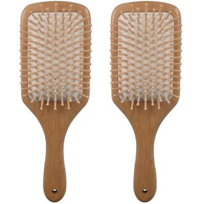 China Wholesale Eco-friendly Cushion Customized Wooden Hair Comb Bamboo Brush Eco-friendly Massage Good Quality for sale