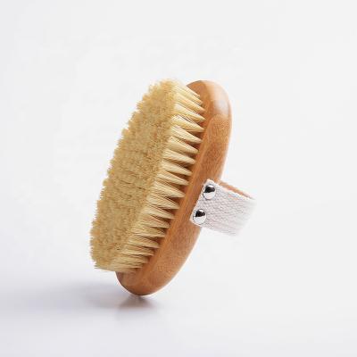 China All Natural High Quality 100% Natural Bamboo Wooden Handle Hair Dry Sisal Sisal Vegan Bath Brush for sale