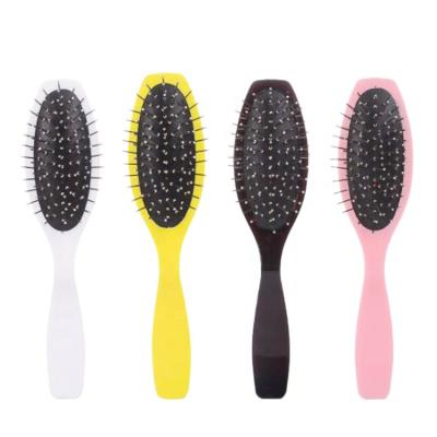 China Private Label Paddle Air Cushion Needle Wig Hair Brush Plastic Steel Comb with Metal Pins for sale