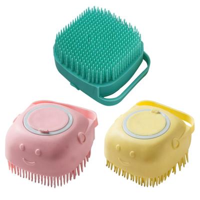 China Silicone Logo Silicone Facial Cleansing Brush Custom Face Scrubbers Exfoliator Sweep Massage Silicone Baby Bath Brush for sale