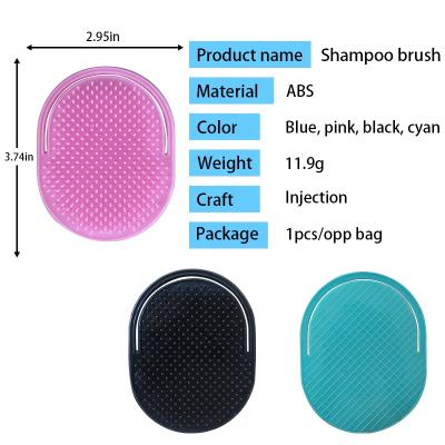 China Cheap Washing Head Plastic Shampoo Head Hair Scalp Massager Brush Finger Hole Shower Head Massage Comb for sale