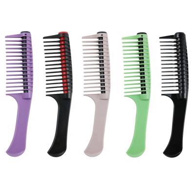 China Tooth comb salon hair beauty care private label lady anti-static big long hair styling tools rolling heart hair dye brush for sale