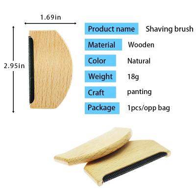 China Wool Clothes Wholesale Custom Logo Cashmere Comb Wool Pill Comb Fiber Remover Eco Friendly Beech Wooden for sale