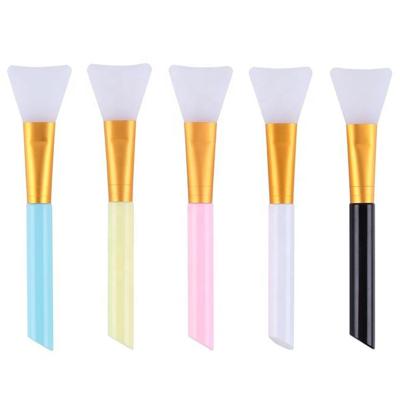 China Custom Silicone Face Mask Logo Hair Beauty Care Handle Makeup Tool DIY Face Mask Plastic Applicator Plastic Facial Brush Soft Face Mask Brush for sale