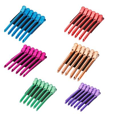 China Hot Selling Barber Styling Alligator Metal Hair Clips Stainless Steel Hair Clip Sectioning Hair Beauty Care Sale Salon Long for sale