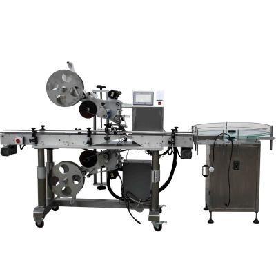 China Best Cheap Price Shoe Big Paper Metal Box Label Applicator Top and Bottom Labeling Machine for sale