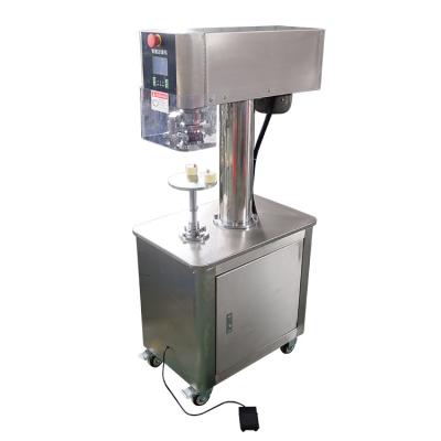 China Semi Automatic Canning Machine Chili Sauce Instant Mushroom Soup Can Lid Manual Bottle Cap Sealer for sale