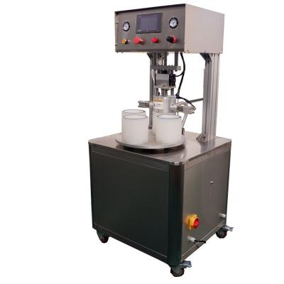 China Semi Automatic Electric Food Glass Bottle Plastic Jar Screwing Caps Vacuum Capping Machine for sale