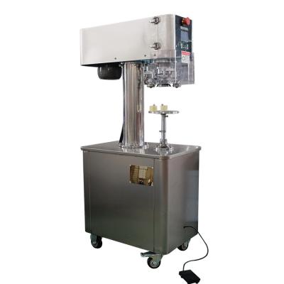 China Semi Automatic Electric Cans Close Vial Caps Sealing Machine for Coffee Beans Pop Tin Fruit Can for sale