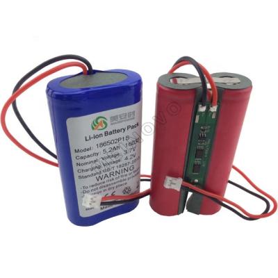 China Speakers Lead Factory 18650 1S2P 3.7V 5200mAh Lithium Battery Pack For Speaker/POS Machines/GPS for sale