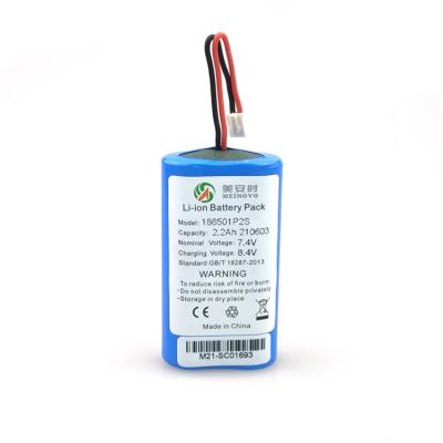 China LED Lights Wholesale 7.4v 2200mah High Quality Custom Lithium Battery Pack for sale