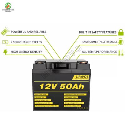 China Home appliances oem service rechargeable lifepo4 battery pack 12v 50ah for sale