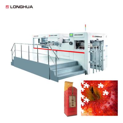 中国 food & Beverage Factory LH-1050DS Paper Use Automatic Die-Creasing Hot Punch Embossing Printing Machine For PVC Strip Stripping 販売のため