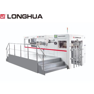 China Factory 2021hot sell LH1050 DS longhua automatic flatbed paper packaging deep embossing and die cutting machine for sale