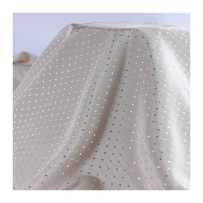 China Stain repellent design super soft high quality polyester fashion stretch satin shiny jacquard fabric for sleepwear underwear for sale